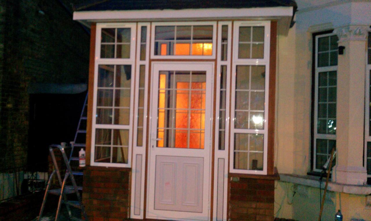 uPVC porch with Georgian bar glazing installed in Streatham